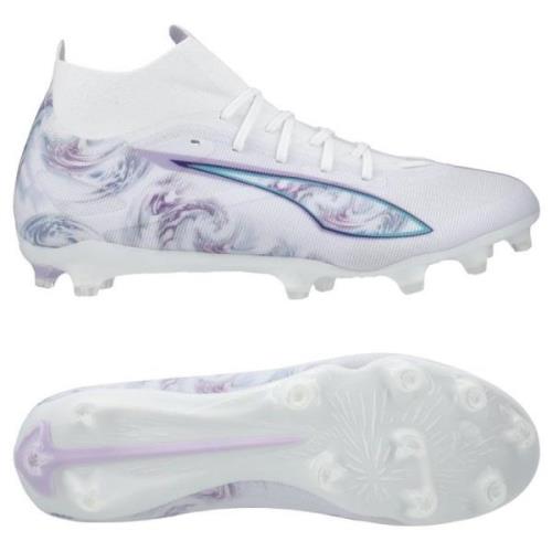 PUMA Ultra 5 Match + FG/AG Brilliance - Valkoinen/Musta/Spring Lavende...