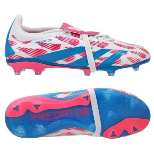 adidas Predator Elite Fold-over Tongue FG Reemergence - Valkoinen/Sini...