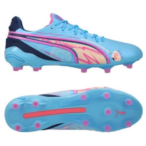 PUMA King Ultimate FG/AG Volume Up - Sininen/Poison Pink/Sininen