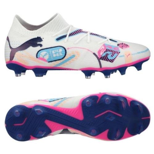 PUMA Future 7 Match FG/AG Volume Up - Valkoinen/Sininen/Poison Pink/Fi...