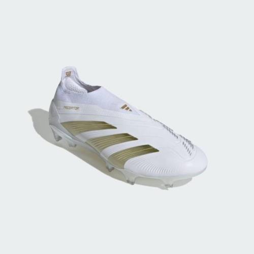 adidas Predator Elite Laceless FG Day Spark - Valkoinen/Kulta/Valkoine...